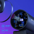 4K Webcam with Tripod Autofocus Streaming Black